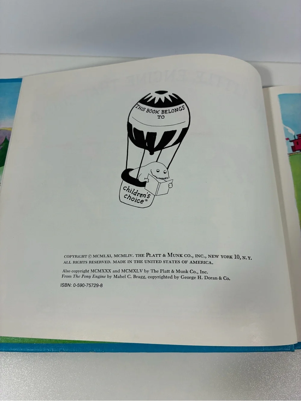 Vintage 1961 THE LITTLE ENGINE THAT COULD by Watty Piper Hardcover Book